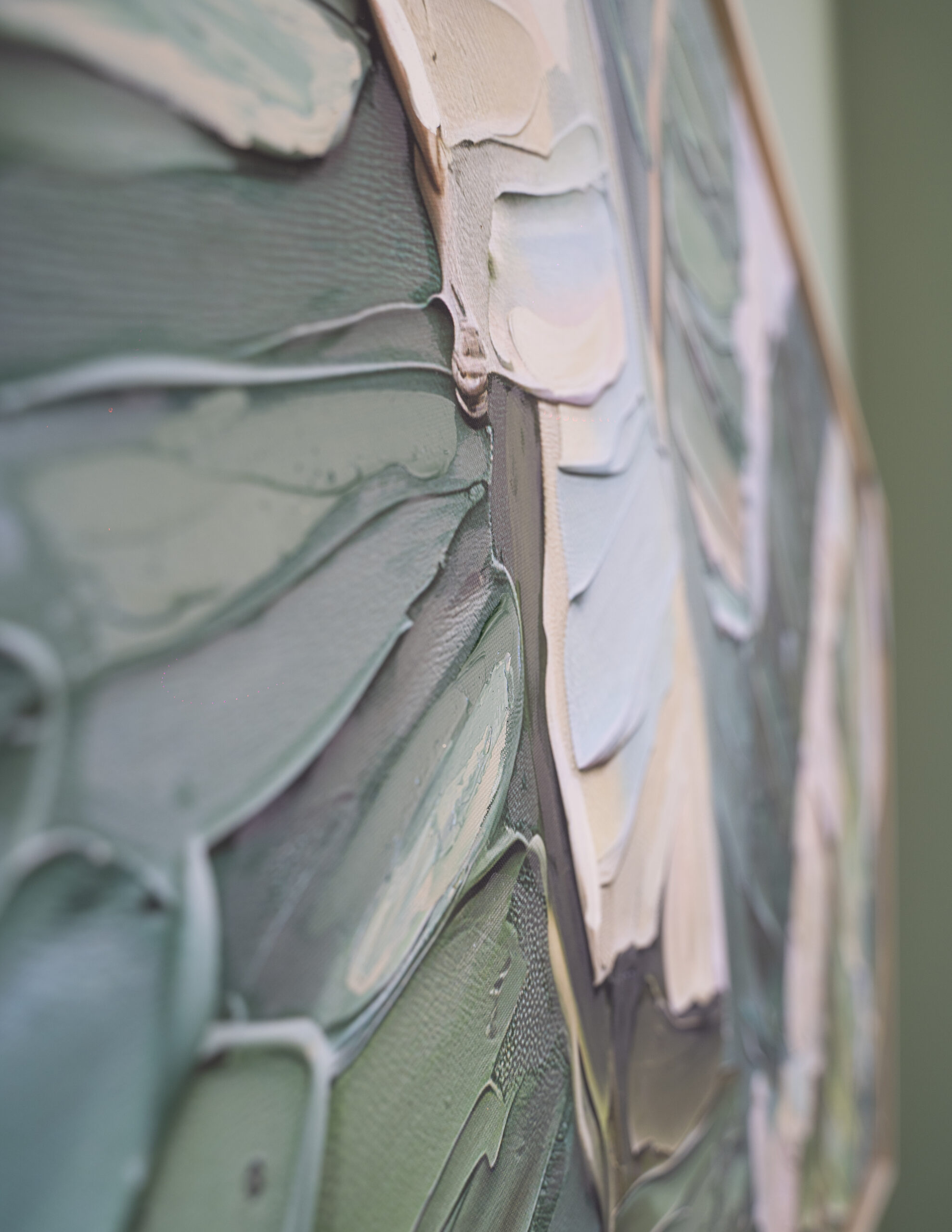 Quadro moderno Astratto Amazzonia cornice legno naturale minimal - immagine 3