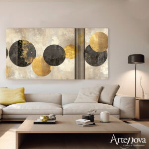 Quadro moderno Astratto Gold Balls