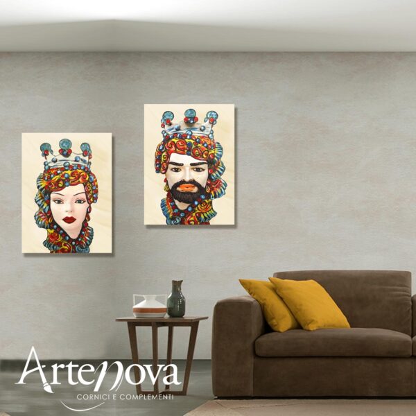 Quadro Testa Di Moro-M322 Donna