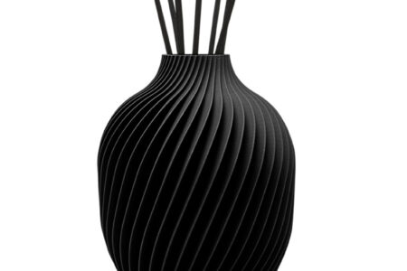 Confezione Regalo diffusore a bastoncino vaso K Nero + ricarica Caldi Agrumi