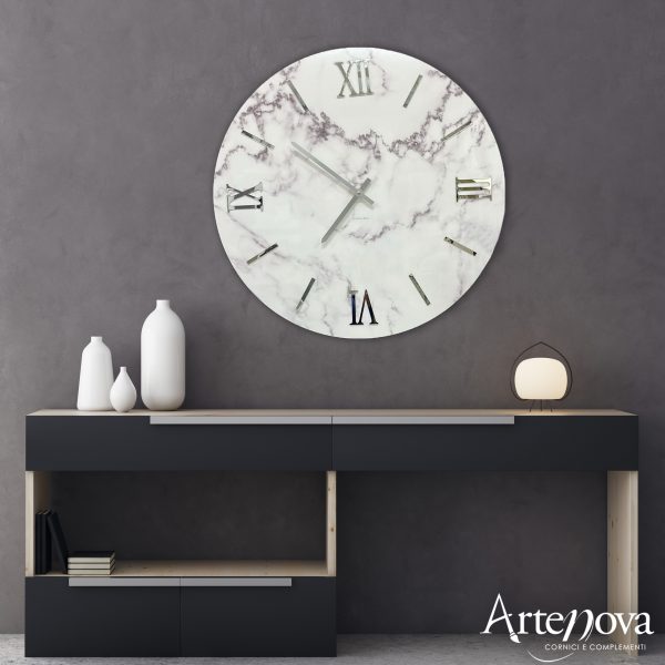 Orologio da parete effetto marmo
