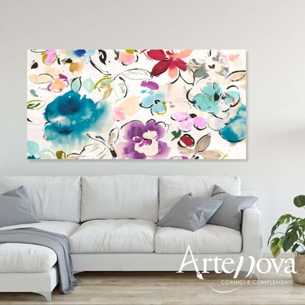 Quadro moderno floreale 2KP3433